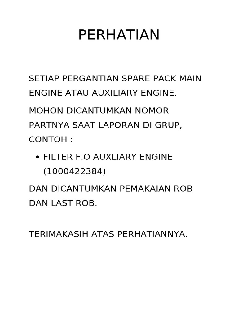 Engine Maintenance Procedures and Alerts | PDF