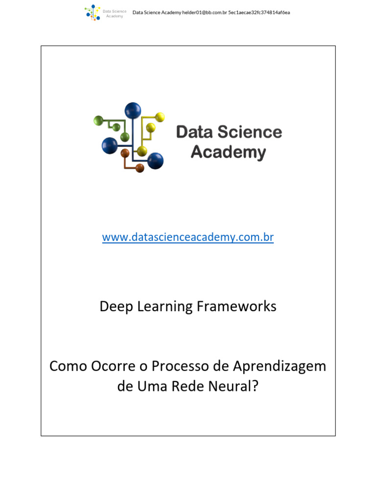 Aprendizado de Redes Neurais com TensorFlow | PDF | Aprendizagem ...