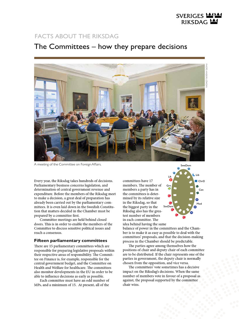 Facts 4 The Committees 210609 | PDF | Committee | Government Budget