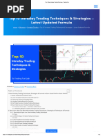 Intraday Trading Success Formula | PDF | Day Trading | Business