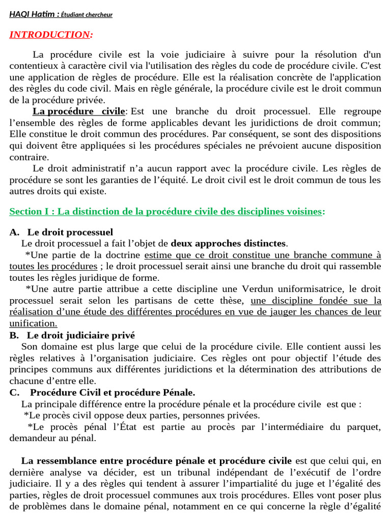 Principes de la procédure civile expliqués | PDF | Loi criminelle | Juge