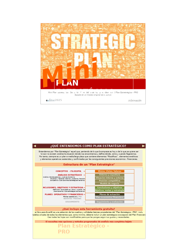 Mini Plan Estratégico: Objetivos y Análisis | PDF | Planificación ...