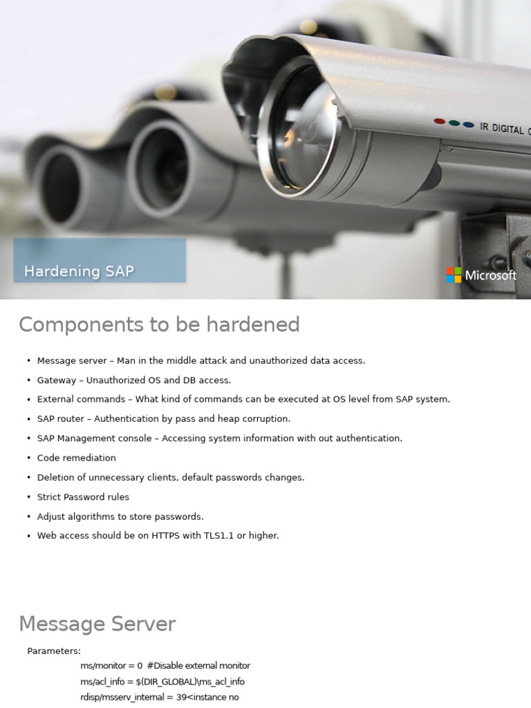 Hardening SAP | PDF | Command Line Interface | Transport Layer Security
