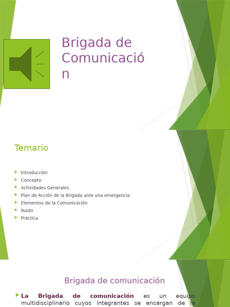 Funciones de la Brigada de Comunicación | PDF | Defensa Civil | Ambulancia