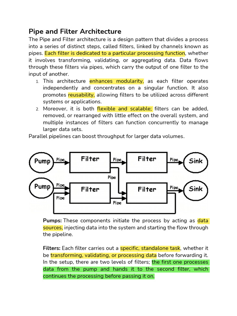 4architectural Styles - Pipes Filters | PDF | System | Filter (Signal ...
