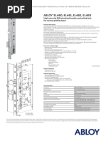 Abloy EL560/EL561 Electric Lock Specs | PDF | Equipment | Manufactured ...
