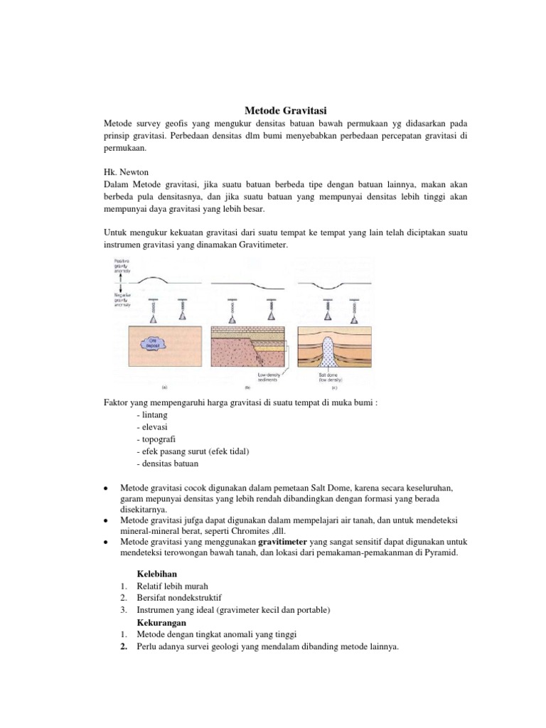 Metode Gravitasi | PDF