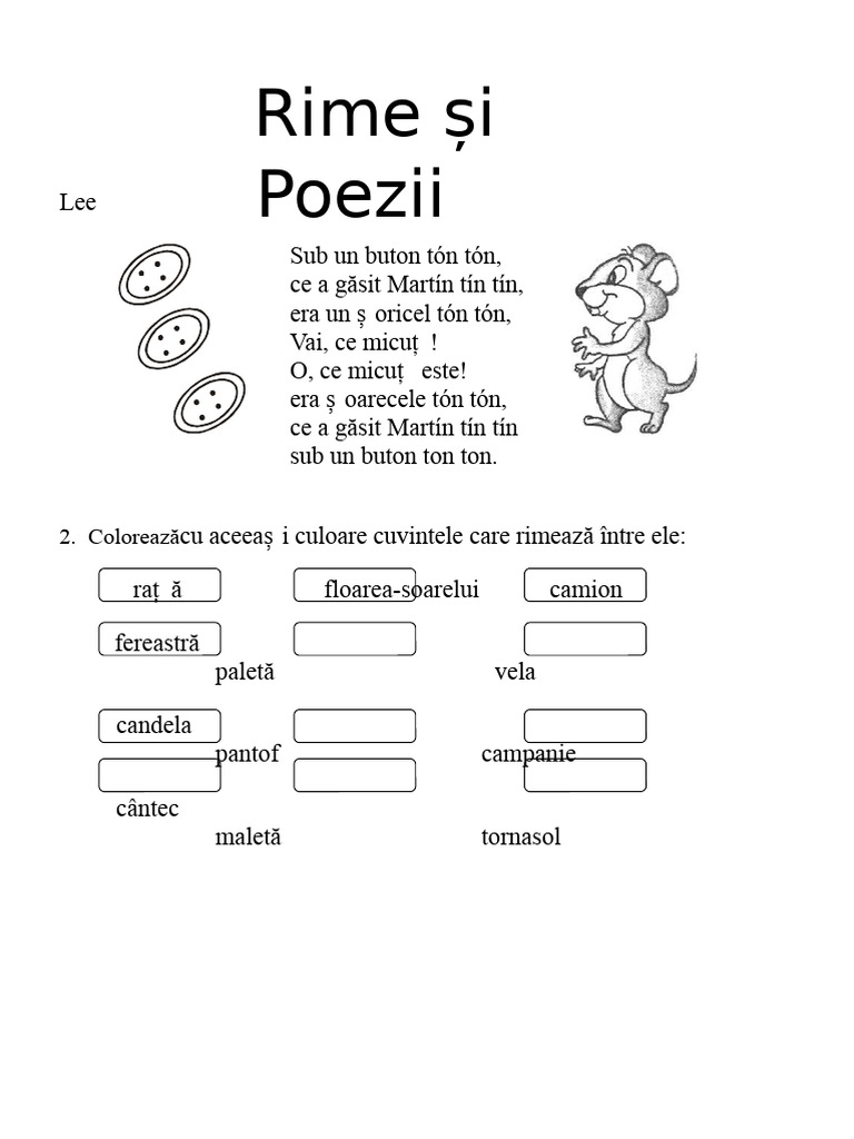 Rimă Și Poezii | PDF