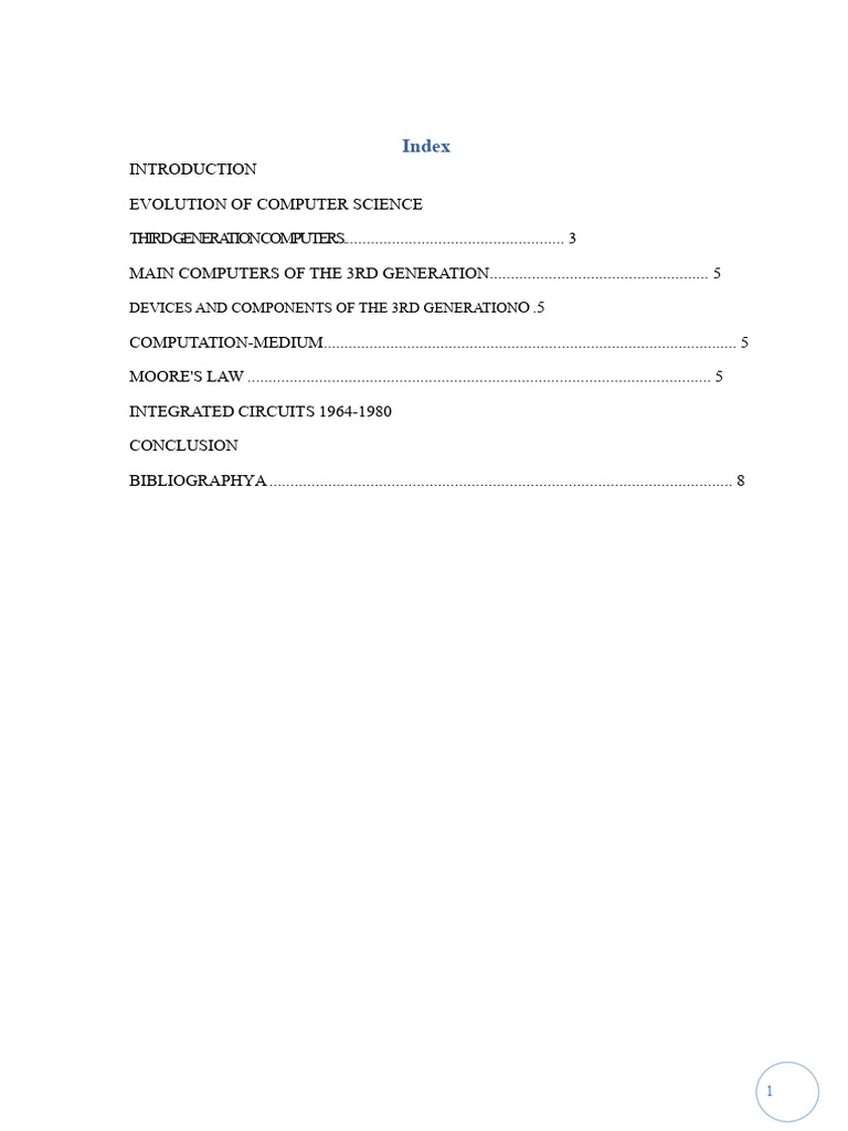 3rd Generation of Computers | PDF | Integrated Circuit | Information ...