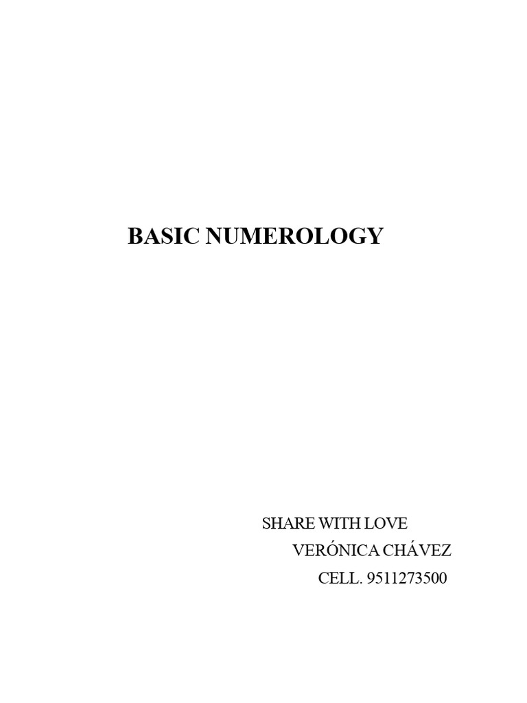 Understanding Basic Numerology Concepts | PDF | Love | Knowledge