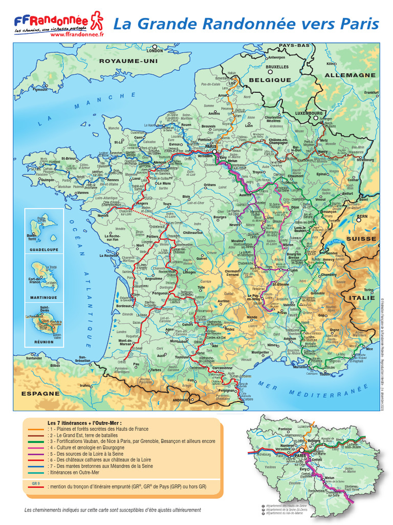 Itinéraires de Grande Randonnée en France | PDF | Randonnée