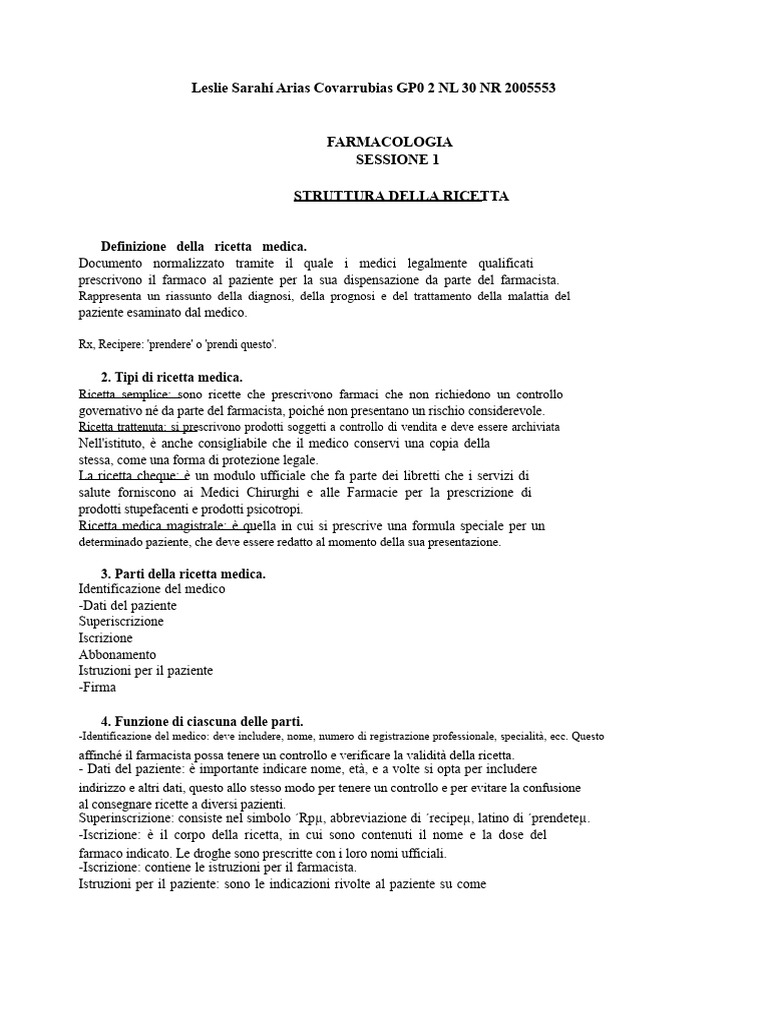 Ricetta Medica | PDF
