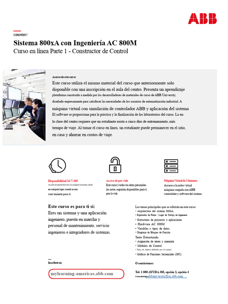 Curso Online: Sistema 800xA y AC 800M | PDF | Software | Computación en ...