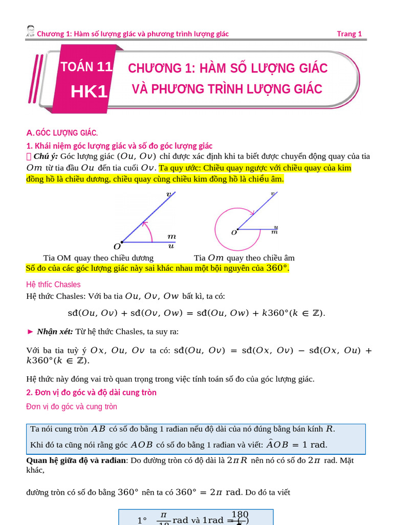 T NG H P L Thuy T V C NG TH C Gi I Nhanh To N 11 hk1 Tenschool ...