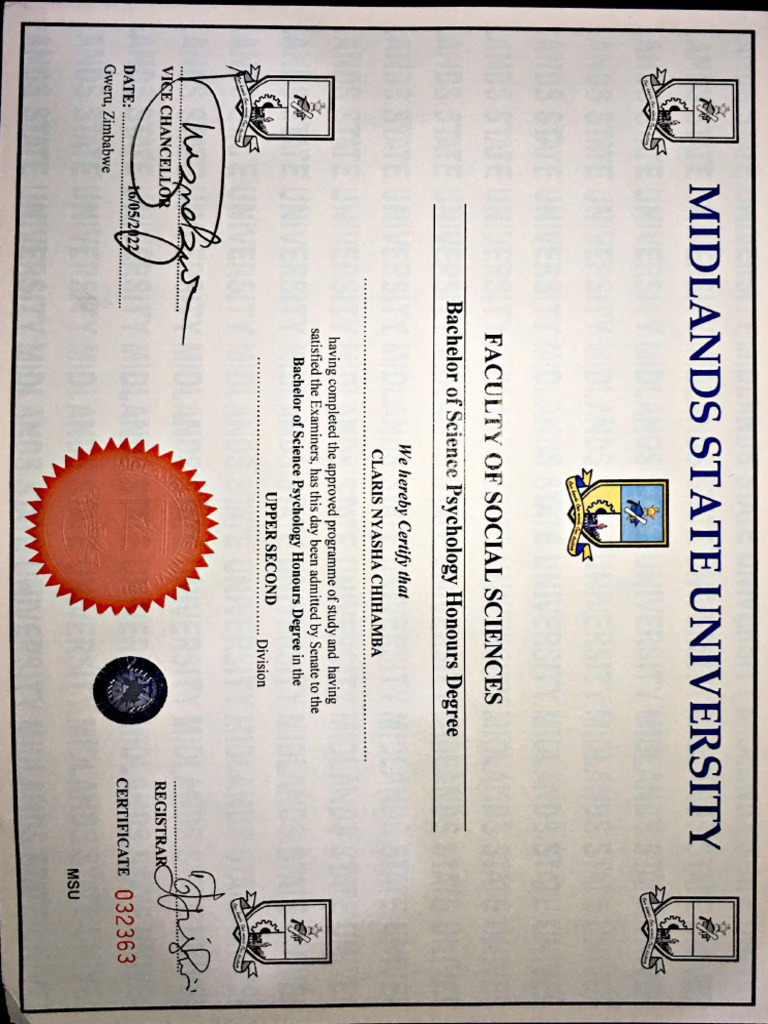 Uni Certificate | PDF