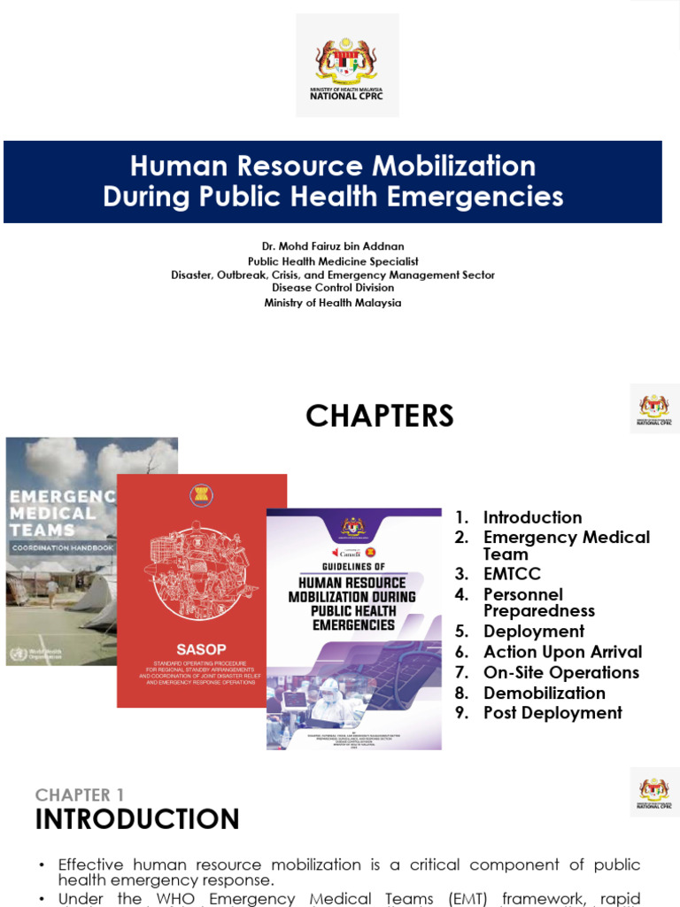 Human Resource Mobilization in Health Emergencies | PDF | Vaccines ...