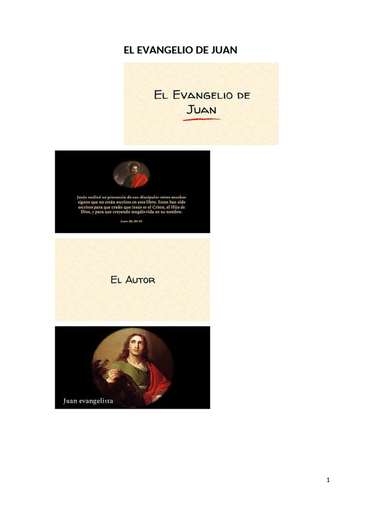 El Evangelio de Juan | PDF