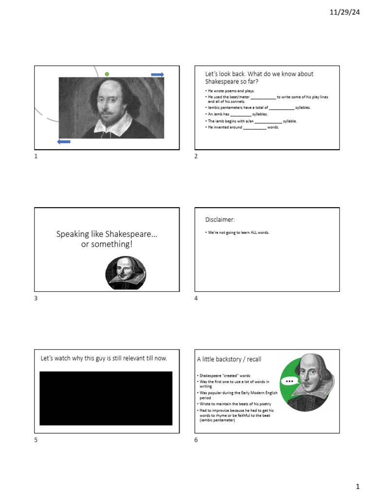 Shakespearean Pronouns and Verbs Guide | PDF | Thou | Syntax