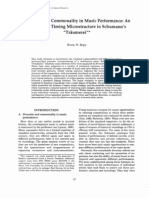 Diversity and Commonality in Music Performance. An Analyssi of Timing Microstructure in Schumann's 'Träumerei' (Bruno H. Repp)