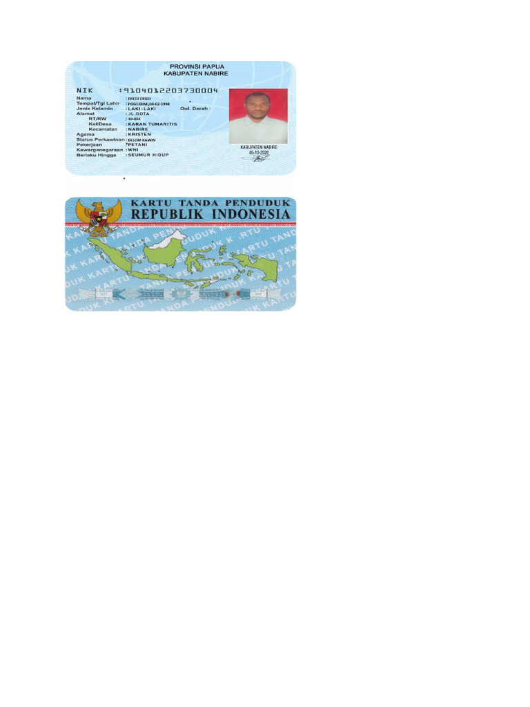 KTP Fredi Degei | PDF