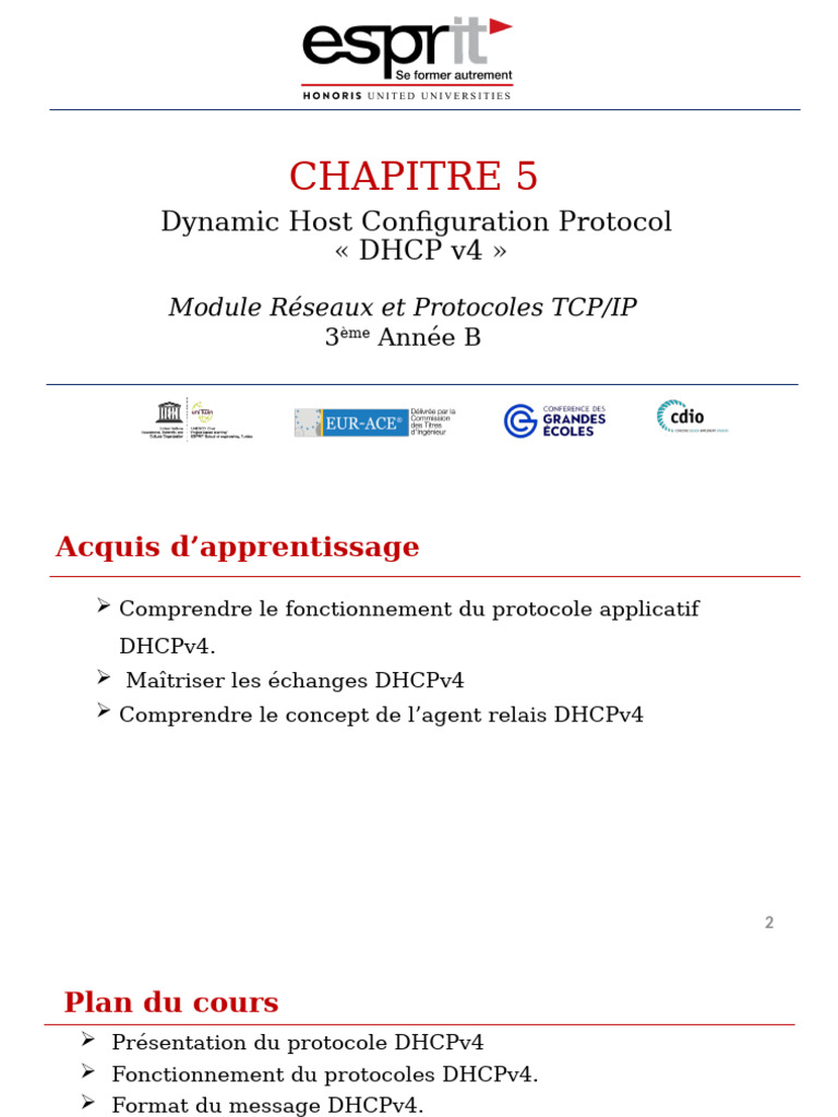 Guide sur le protocole DHCPv4 | PDF | Adresse IP | Protocoles réseau