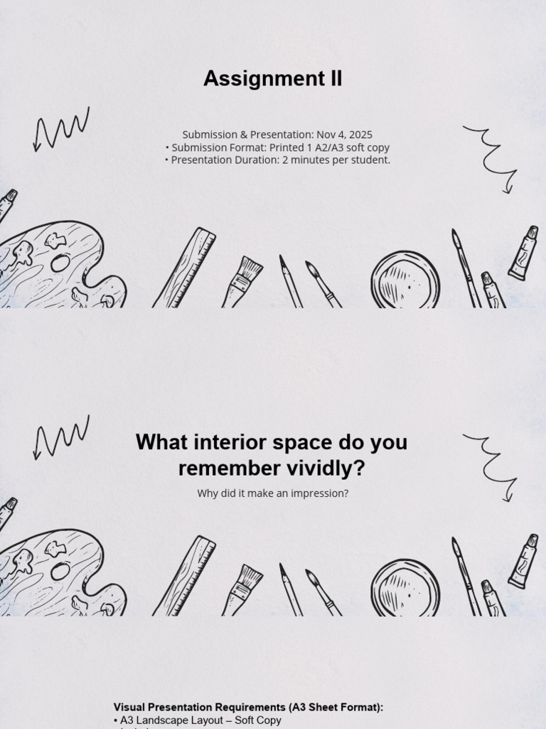 Assignment II Interior Design 2025 - 26 | PDF