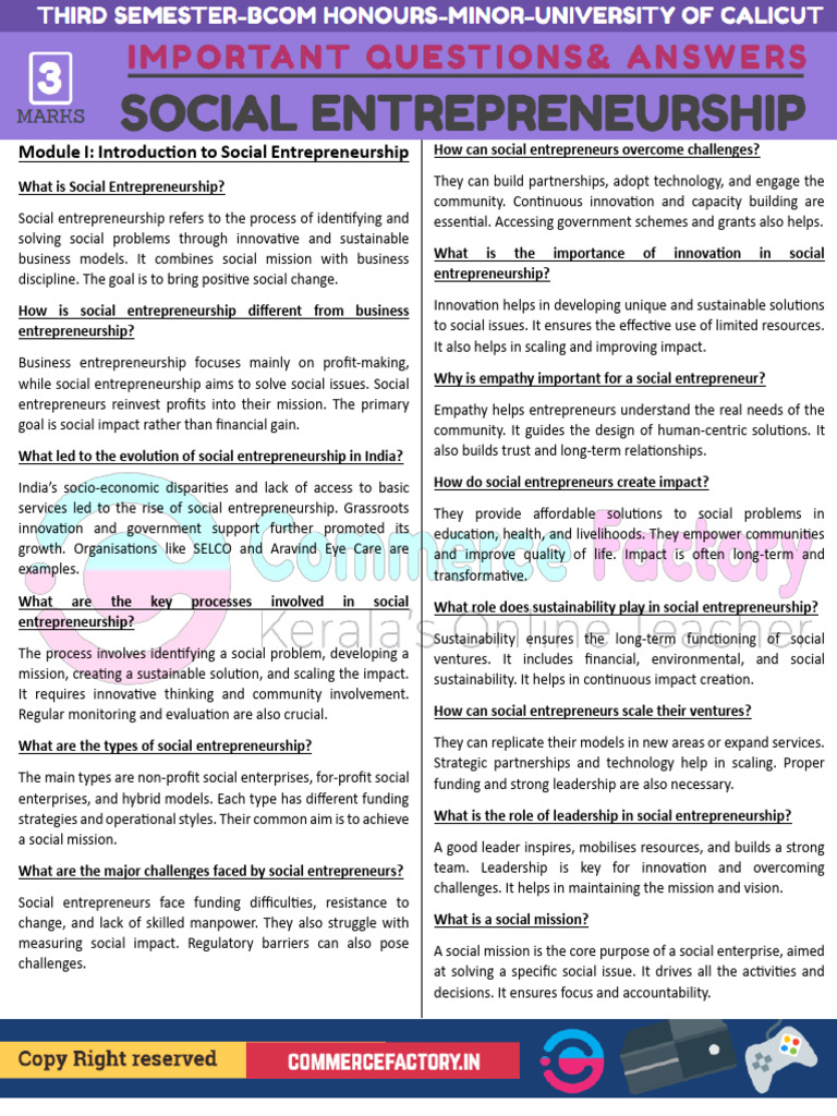 Understanding Social Entrepreneurship | PDF | Social Enterprise ...