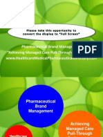 Achieving Managed Care Pull-Through Performance Healthcare Medical Pharmaceutical Directory