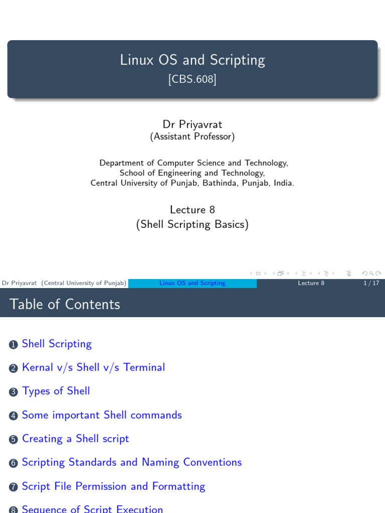 Linux Shell Scripting Basics Guide | PDF | Shell (Computing) | Command ...