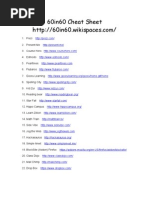 Download 60in60 Cheatsheet by blutz01 SN94246558 doc pdf