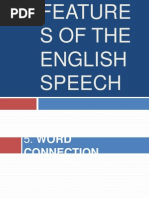 Features of English Speech