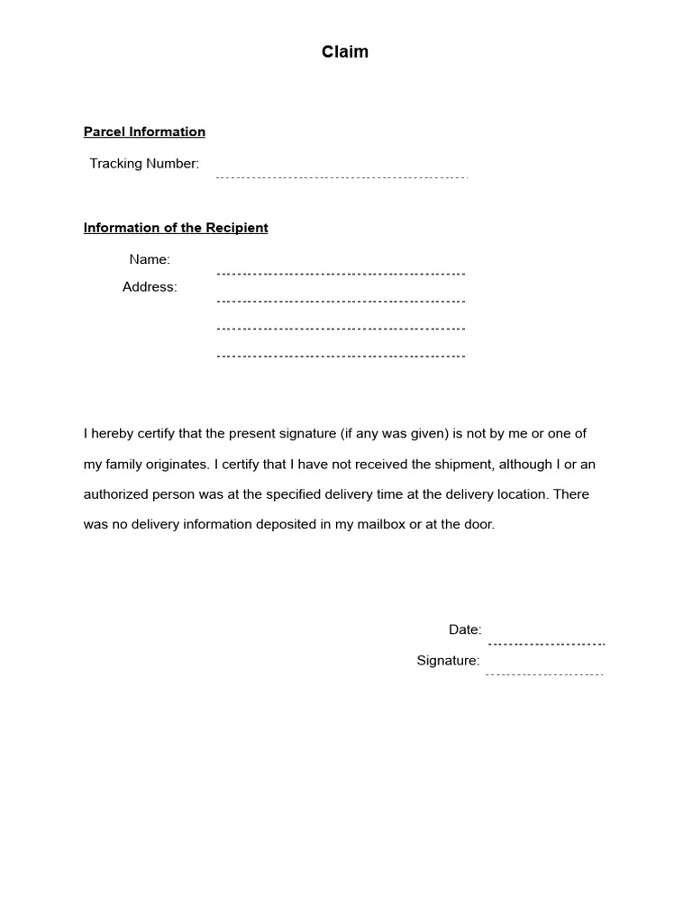A39 Claim (English) | PDF