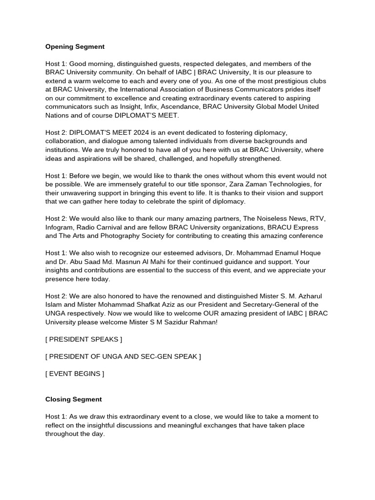 Diplomats Meet Script. | PDF | International Relations