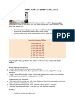 Diet Untuk Penderita Penyakit Diabetes Mellitus