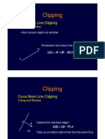 Clipping: Cyrus Beck Line Clipping