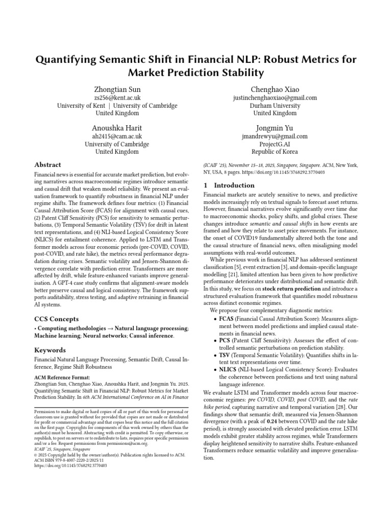 Metrics for Robust Financial NLP Models | PDF | Mean Squared Error ...