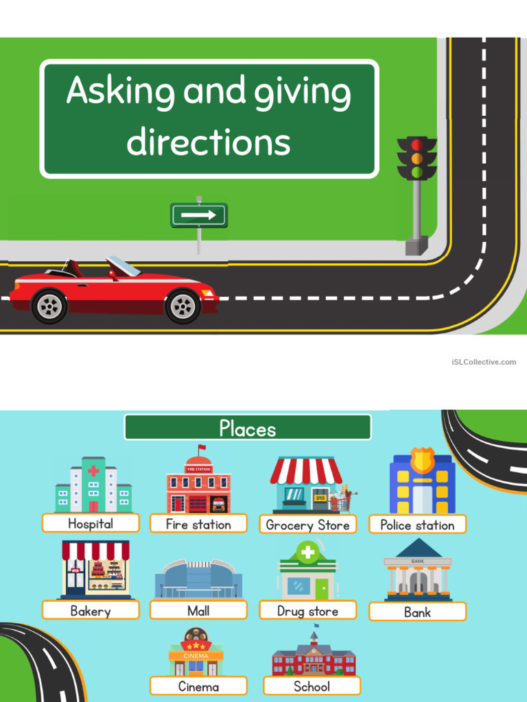 Directions Guide: Asking & Giving | PDF