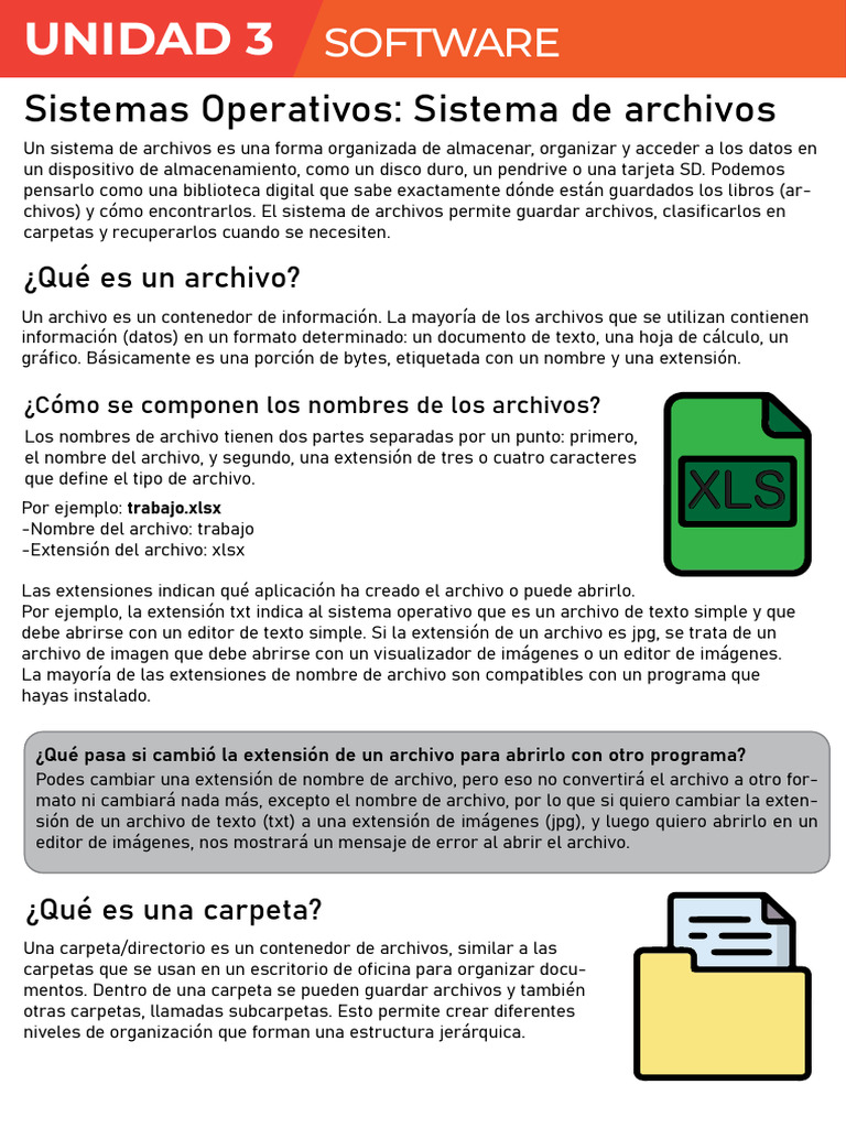 Sistema de Archivos en Sistemas Operativos | PDF | Archivo de ...