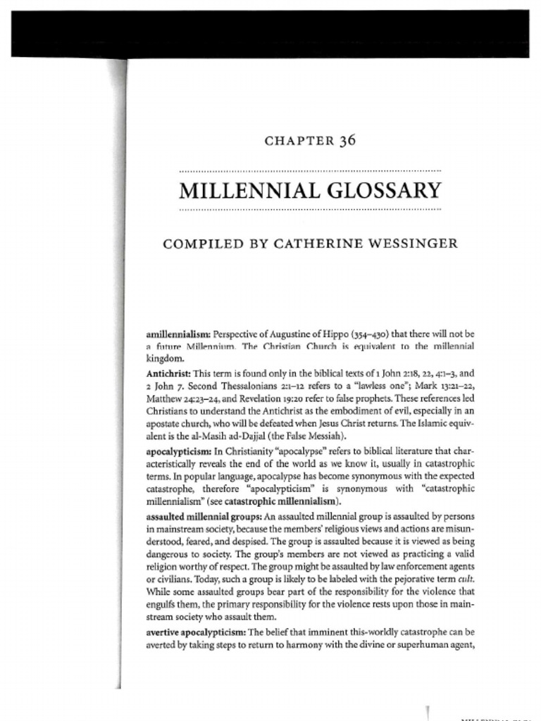 Wessinger Glossary | PDF