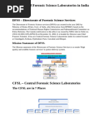 List of State Forensic Science Labs | PDF | South Asia