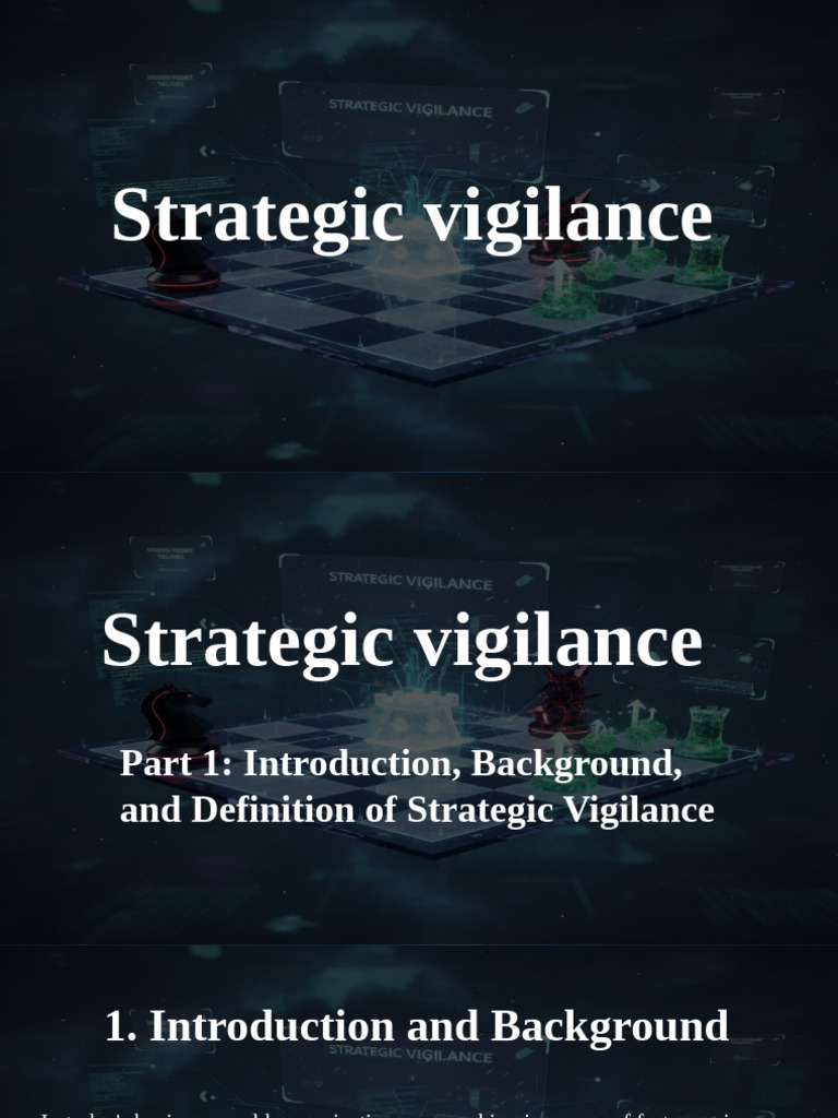 Understanding Strategic Vigilance | PDF | Strategic Management ...