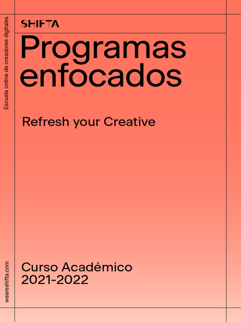 SHIFTA PROGRAMAS-ENFOCADOS Folleto | PDF | Diseño | Diseño gráfico