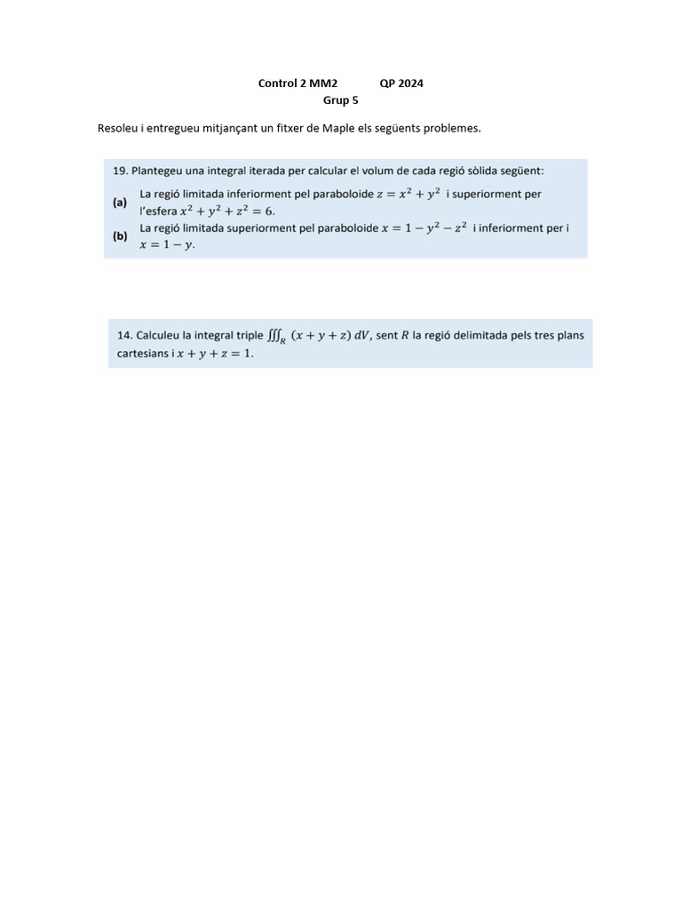 Control 2 | PDF