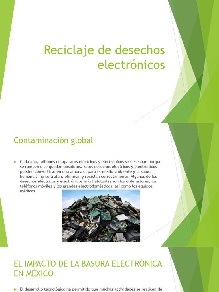 Impacto y reciclaje de e-waste en México | PDF | Residuos | Residuos ...