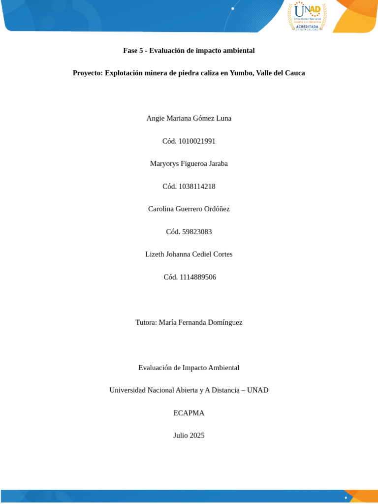 Impacto Ambiental Explotación Minera Yumbo | PDF | Entorno natural ...