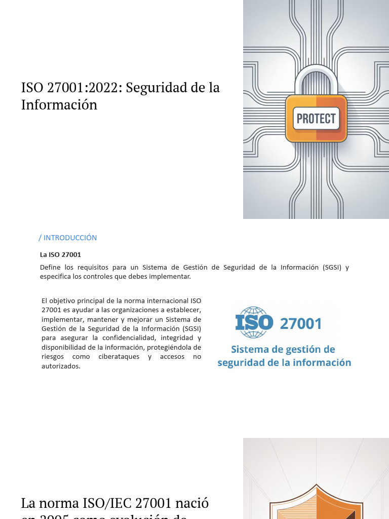 ISO 27001:2022 y Seguridad de la Información | PDF | La seguridad ...