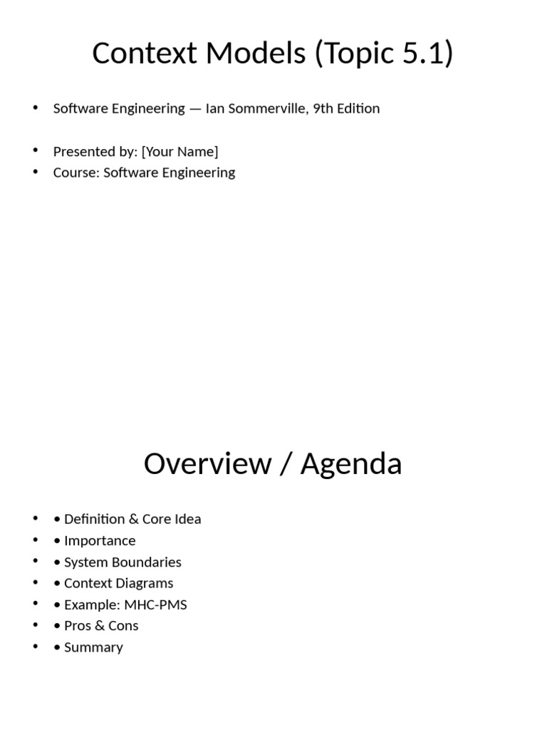 Understanding Context Models in Software Engineering | PDF | System ...