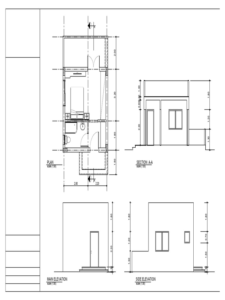 Architectural Elevation and Section Plans | PDF