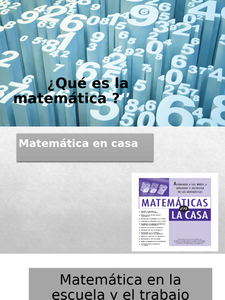 Qué Es La Matemática | PDF