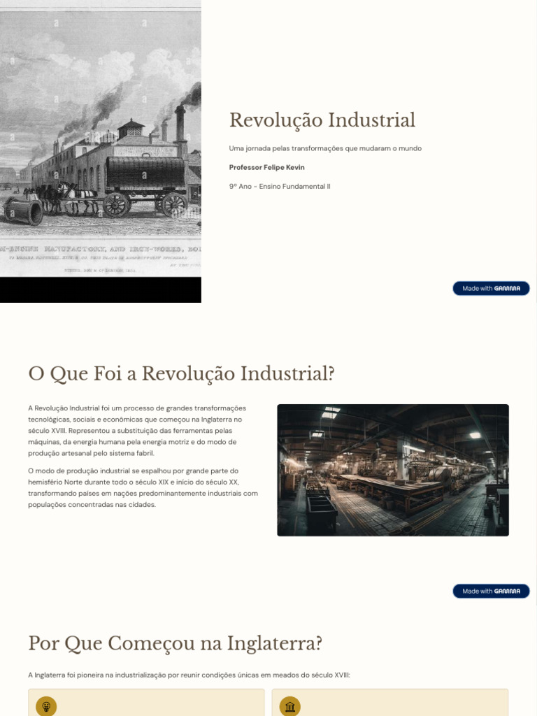 Entenda a Revolução Industrial: Causas e Fases | PDF | Revolução ...